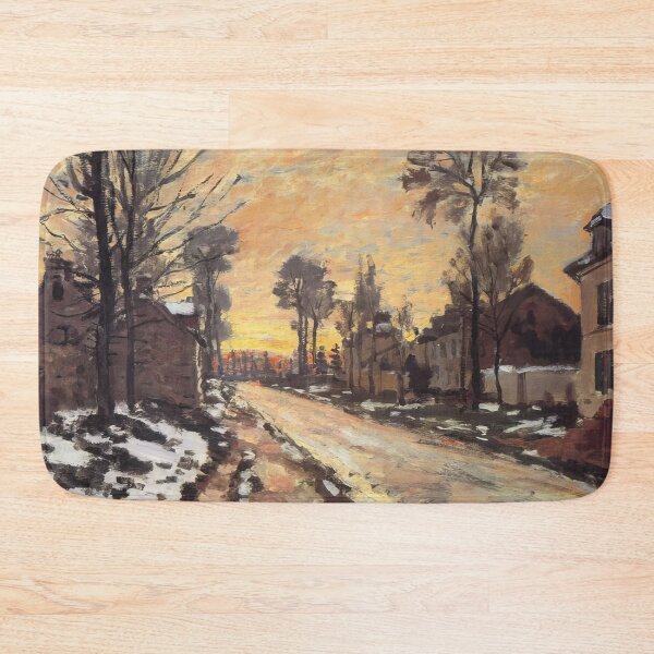 Item preview, Claude Monet - Road at Louveciennes, Melting Snow, Sunset - 1870 designed and sold by dottyshai.