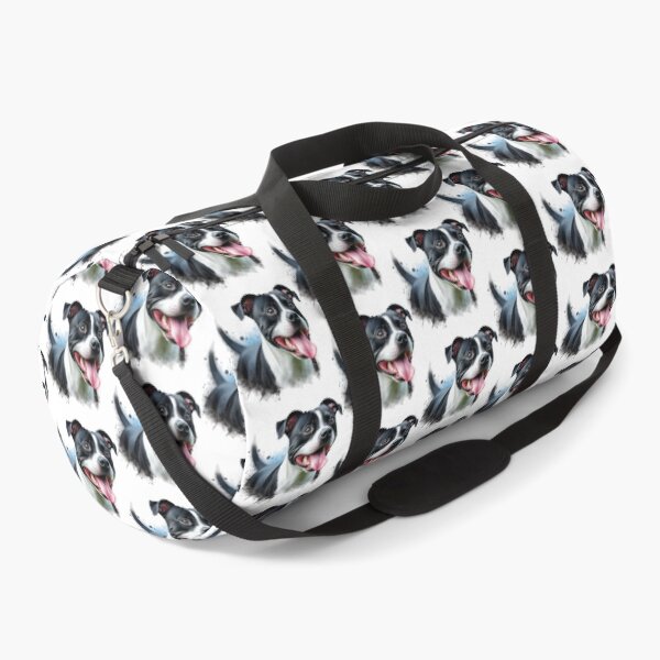 Item preview, Black and White Staffy Portrait designed and sold by MaedK.
