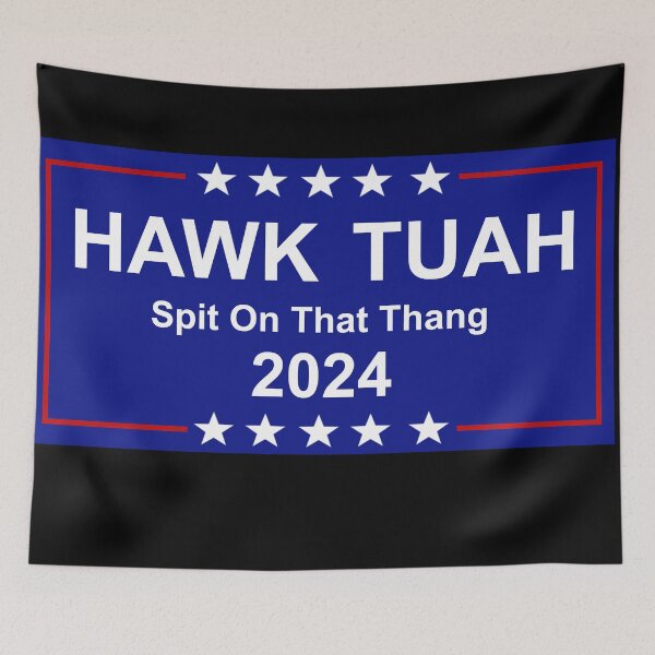 Item preview, Hawk Tuah! Vote designed and sold by FatGiantCat.