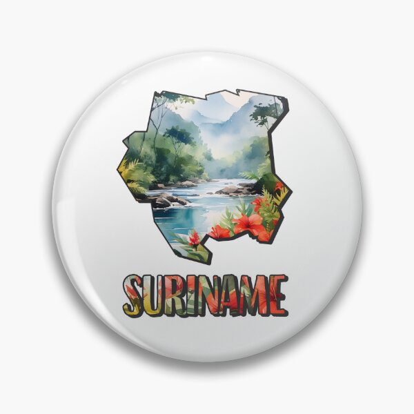 Item preview, Suriname watercolor map designed and sold by Motivburg.