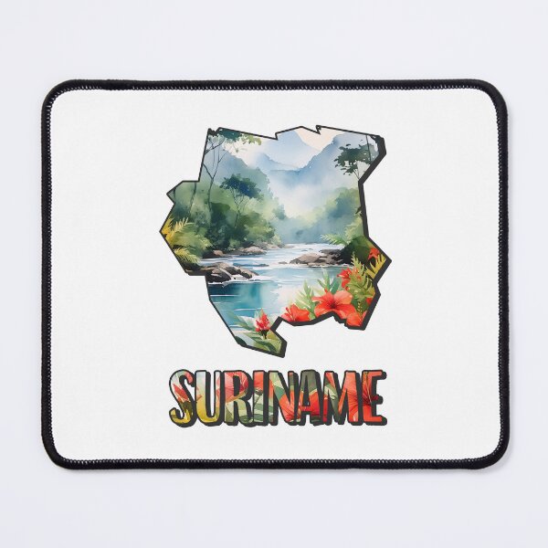 Item preview, Suriname watercolor map designed and sold by Motivburg.