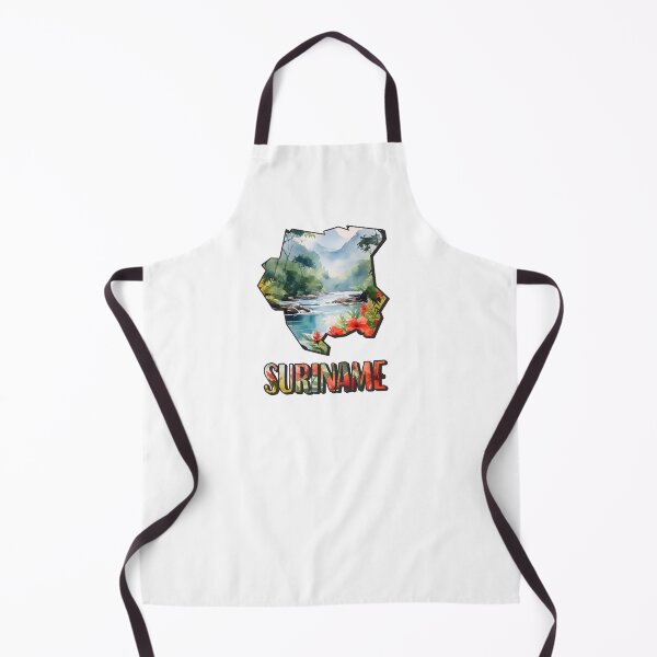 Item preview, Suriname watercolor map designed and sold by Motivburg.