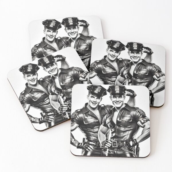 Item preview, Gay Art: Leather Men Police Charm designed and sold by tomfromfinland.