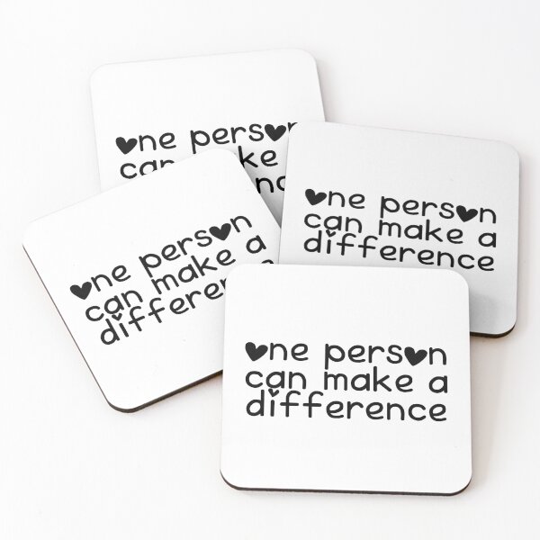 Item preview, One person can make a difference designed and sold by Johar's Finish.