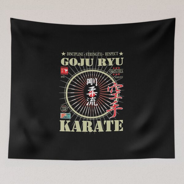 Item preview, Noble Goju-Ryu Karate - With Kanji and Golden Writing and Symbol designed and sold by RetroMaritalArt.