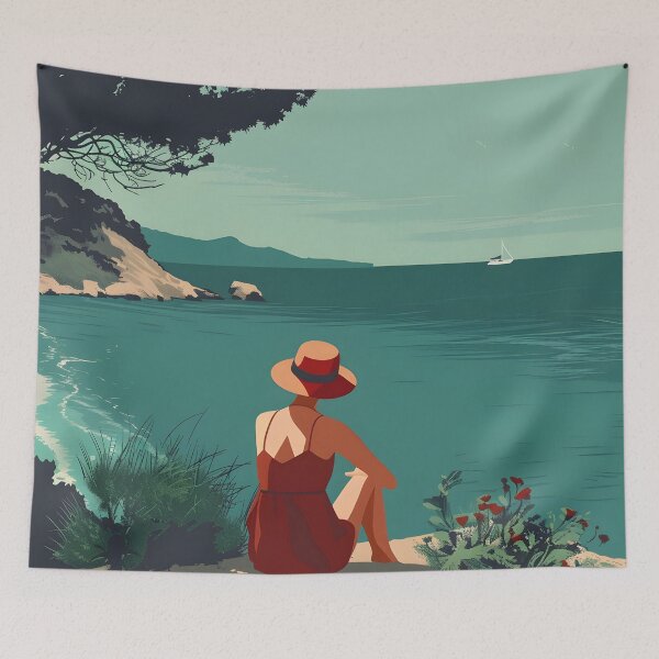 Item preview, Feeling calm - sea watching designed and sold by Wildflow Creations.