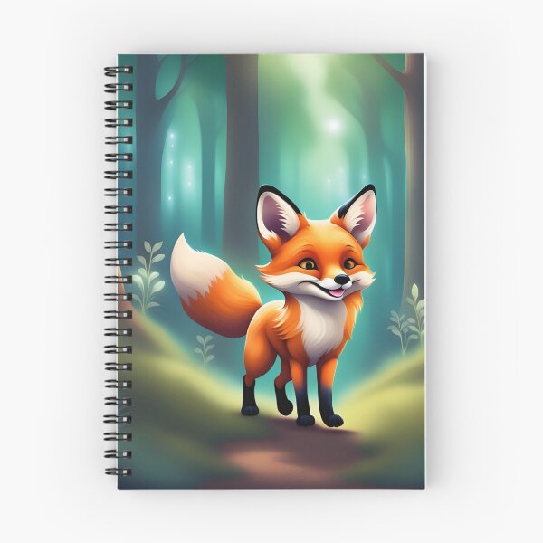 Item preview, A Cute Fox Exploring the Forest designed and sold by aksoyaybuke.