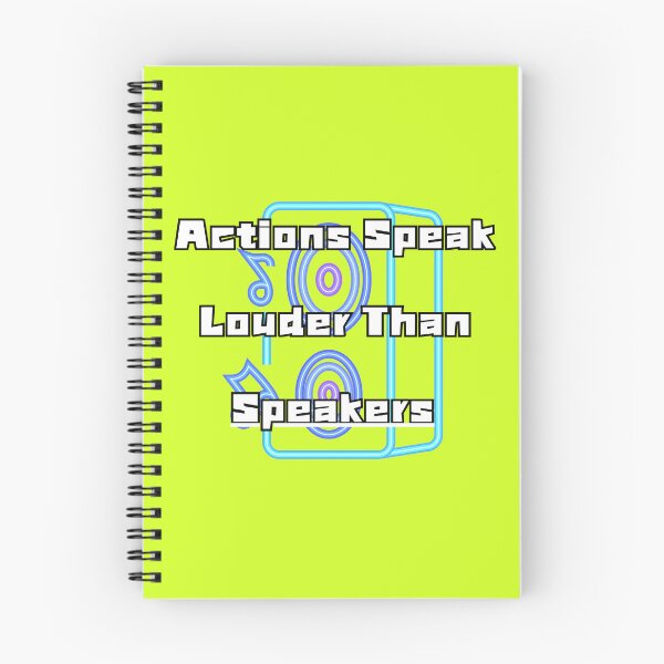 Item preview, Actions Speak Louder Than Speakers designed and sold by AbeeRedB.