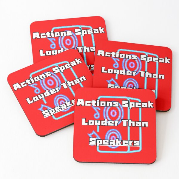Item preview, Actions Speak Louder Than Speakers designed and sold by AbeeRedB.
