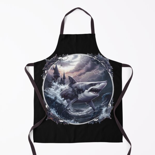 Item preview, Gothic Depths: Eerie Beauty of the Baroque Shark designed and sold by AI-Only Creations.