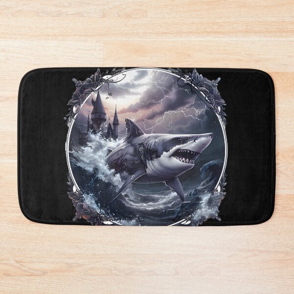 Item preview, Gothic Depths: Eerie Beauty of the Baroque Shark designed and sold by AI-Only Creations.