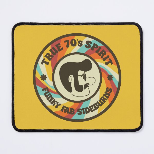 Item preview, 70s Dude with Sideburns designed and sold by Scrabbly Doodles.