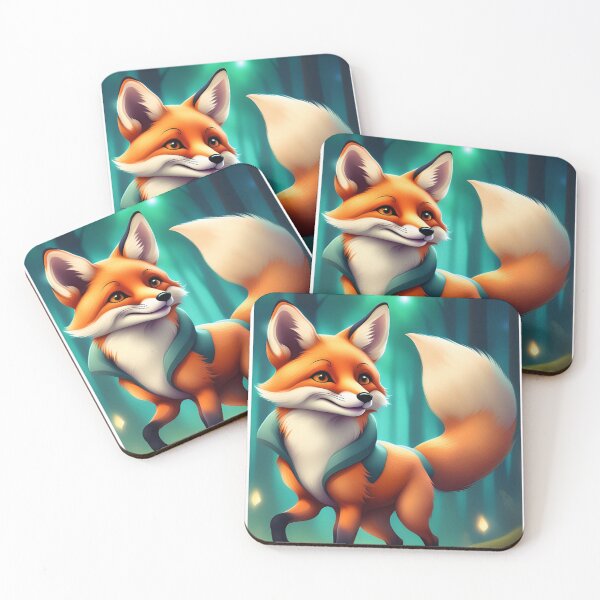 Item preview, A Cute Fox Exploring the Forest designed and sold by aksoyaybuke.