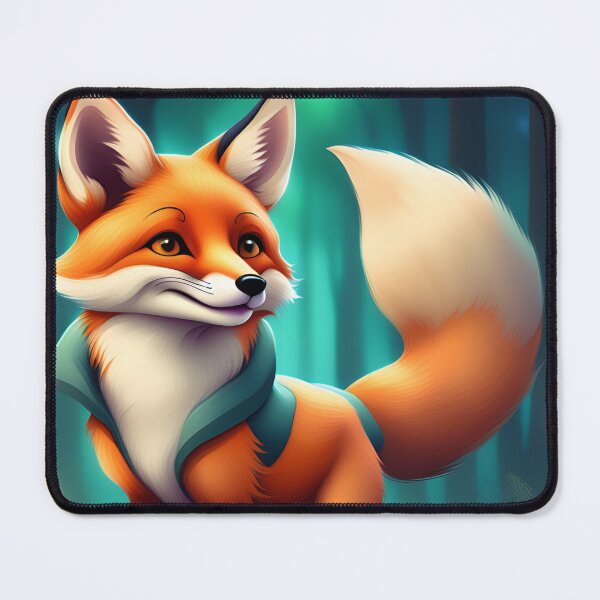 Item preview, A Cute Fox Exploring the Forest designed and sold by aksoyaybuke.