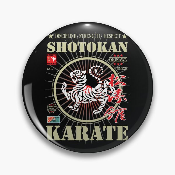Item preview, Noble Shotokan Karate - With Kanji and Golden Writing and Symbol designed and sold by RetroMaritalArt.