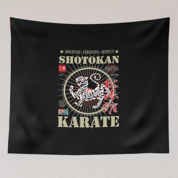 Item preview, Noble Shotokan Karate - With Kanji and Golden Writing and Symbol designed and sold by RetroMaritalArt.