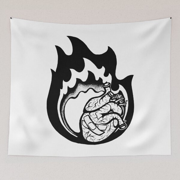 Item preview, Heart on Fire designed and sold by GraphicWench.