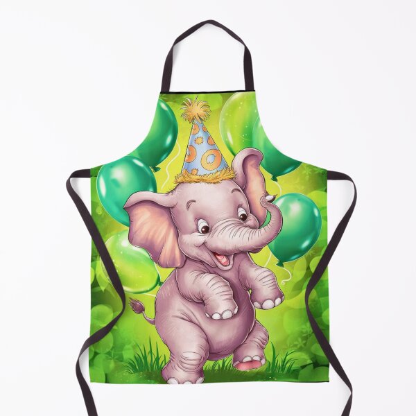 Artikelvorschau, Geburtstagselefant. Geburtstagsfeier, süßer Elefant, Partytier, kleiner Elefant, bunter Elefant, Elefantenzeichnung entworfen und verkauft von ElephantVibes.