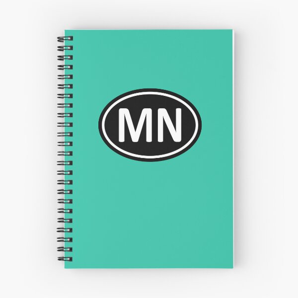 Item preview, MN Initials Monogram Oval White Letters designed and sold by Jeallan Designs.