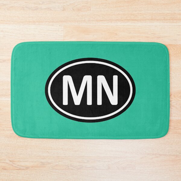 Item preview, MN Initials Monogram Oval White Letters designed and sold by Jeallan Designs.