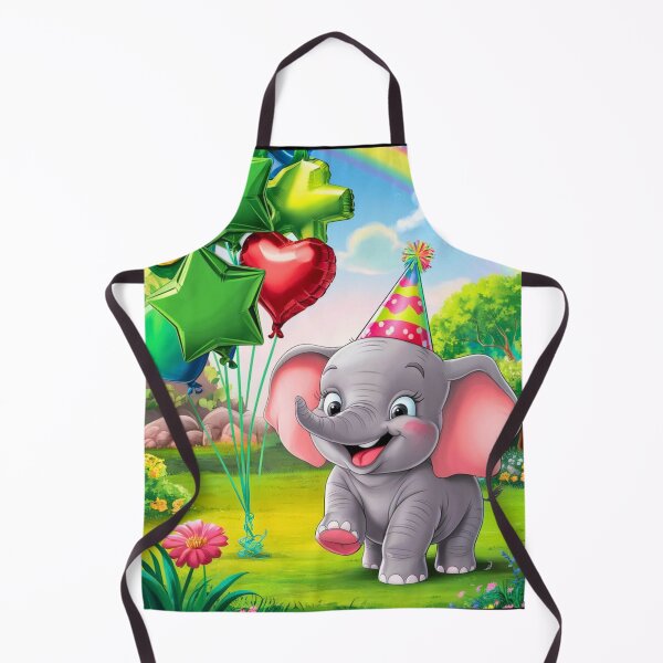 Artikelvorschau, Geburtstagselefant. Geburtstagsfeier, süßer Elefant, Partytier, kleiner Elefant, bunter Elefant, Elefantenzeichnung entworfen und verkauft von ElephantVibes.
