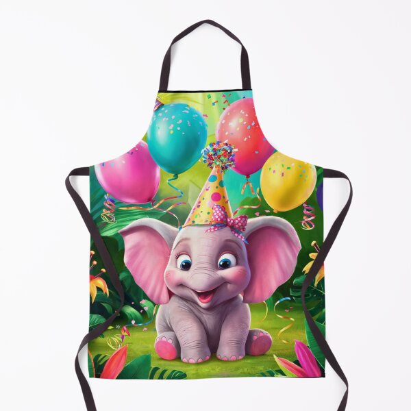 Artikelvorschau, Geburtstagselefant. Geburtstagsfeier, süßer Elefant, Partytier, kleiner Elefant, bunter Elefant, Elefantenzeichnung entworfen und verkauft von ElephantVibes.