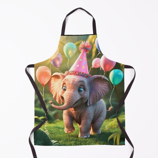 Artikelvorschau, Geburtstagselefant. Geburtstagsfeier, süßer Elefant, Partytier, kleiner Elefant, bunter Elefant, Elefantenzeichnung entworfen und verkauft von ElephantVibes.