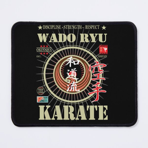 Item preview, Noble Wado-Ryu Karate - With Kanji and Golden Writing and Symbol designed and sold by RetroMaritalArt.