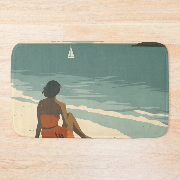 Item preview, Woman on the beach looking into distance designed and sold by Wildflow Creations.