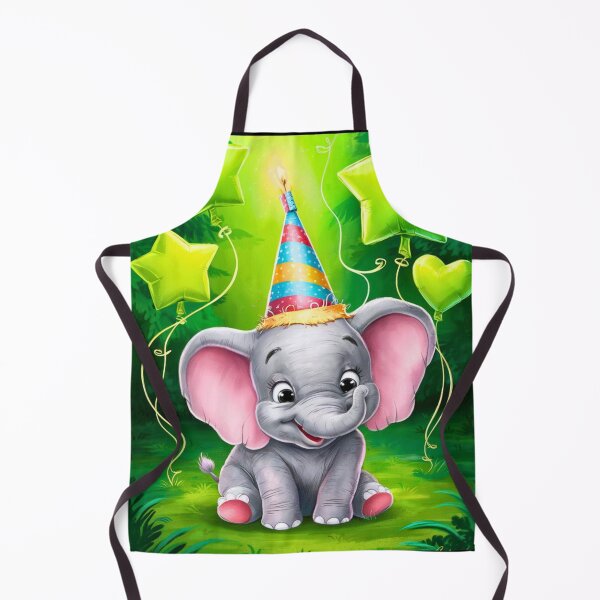 Artikelvorschau, Geburtstagselefant. Geburtstagsfeier, süßer Elefant, Partytier, kleiner Elefant, bunter Elefant, Elefantenzeichnung entworfen und verkauft von ElephantVibes.