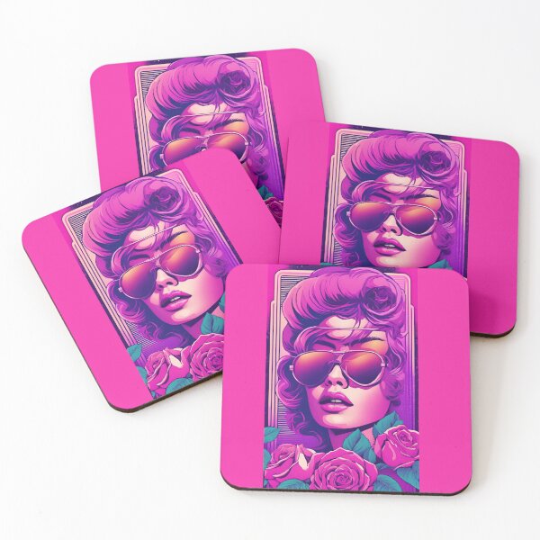 Item preview, Cool Retro 80's Vaporwave Disco Themed Hippie with Flowers designed and sold by Past-Midnight.
