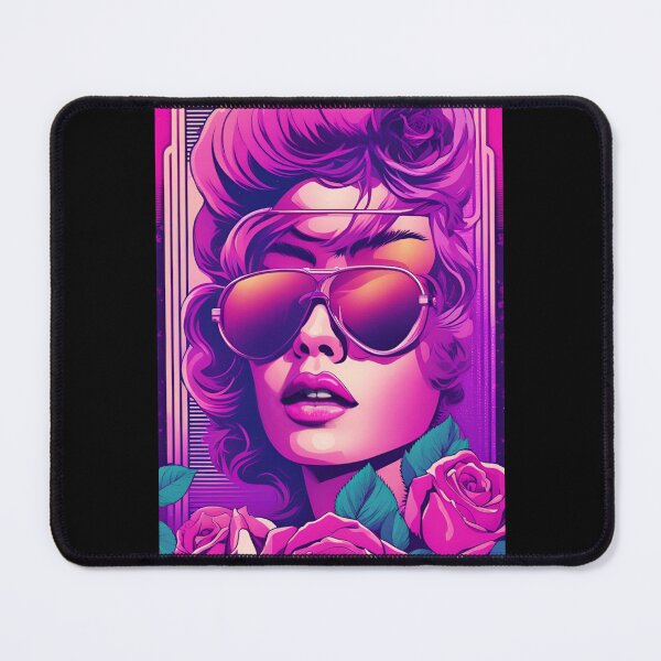 Item preview, Cool Retro 80's Vaporwave Disco Themed Hippie with Flowers designed and sold by Past-Midnight.