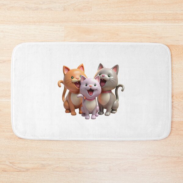 Item preview, three cats with their mouths open designed and sold by supakor.