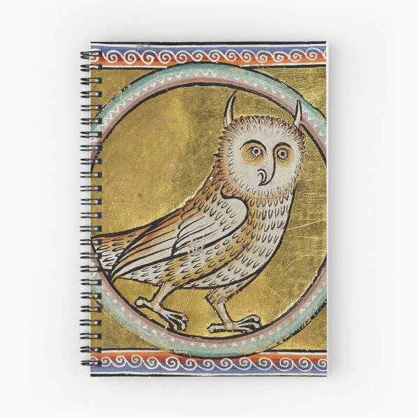 Item preview, Eagle Owl Aberdeen Bestiary Manuscript 16th Century designed and sold by rosaliemillen.