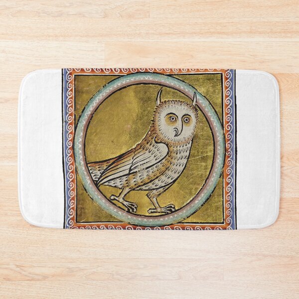 Item preview, Eagle Owl Aberdeen Bestiary Manuscript 16th Century designed and sold by rosaliemillen.