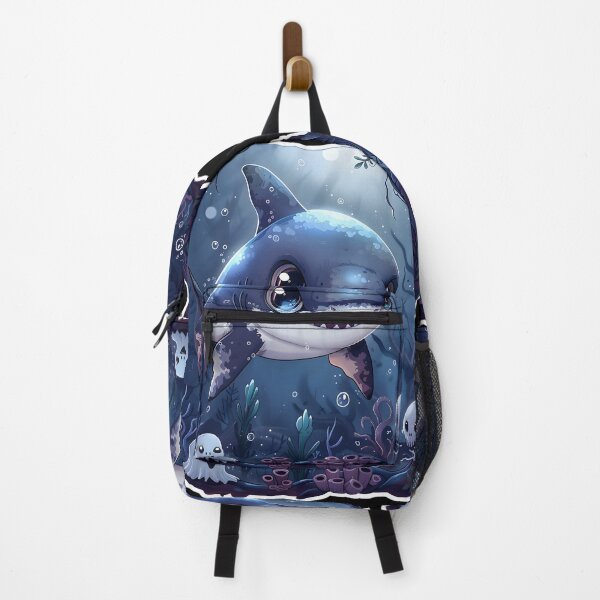 Item preview, Gothic Charm: Enchanted Baby Shark Under Moonlit Waters designed and sold by AI-Only Creations.