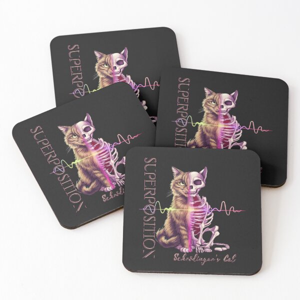 Item preview, Schrödinger's Cat Design - Dual States Superposition Illustration designed and sold by StyleFused.