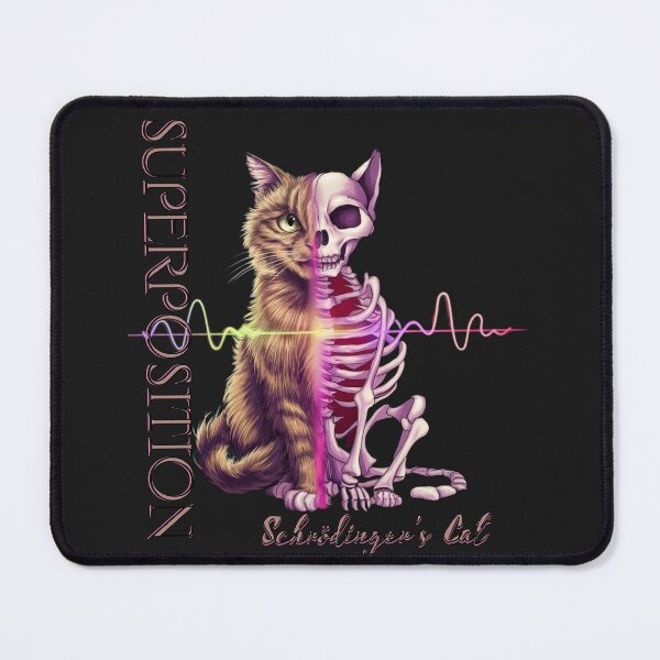 Item preview, Schrödinger's Cat Design - Dual States Superposition Illustration designed and sold by StyleFused.