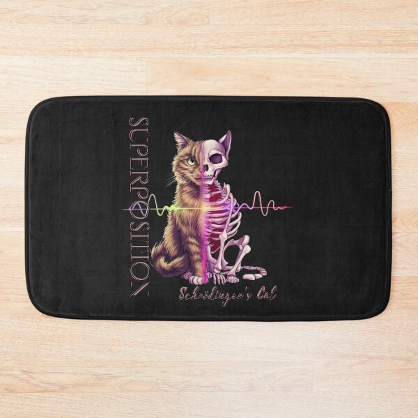 Item preview, Schrödinger's Cat Design - Dual States Superposition Illustration designed and sold by StyleFused.