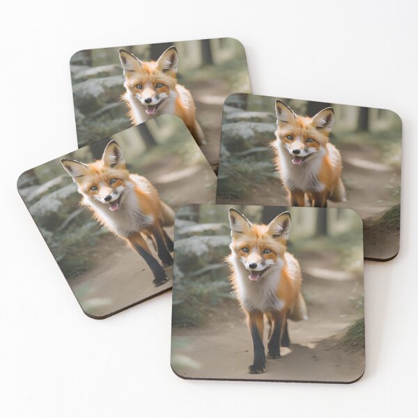 Item preview, A Cute Fox Exploring the Forest designed and sold by aksoyaybuke.