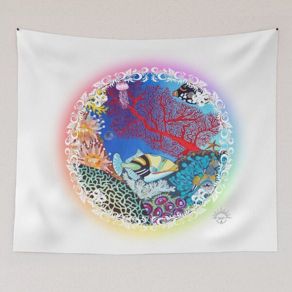 Item preview, Triggerfish, tropical rainbow fish designed and sold by GabiVitryArt.