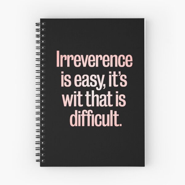 Item preview, Irreverence is easy, it's wit that is difficult. v.2 designed and sold by x1brett.