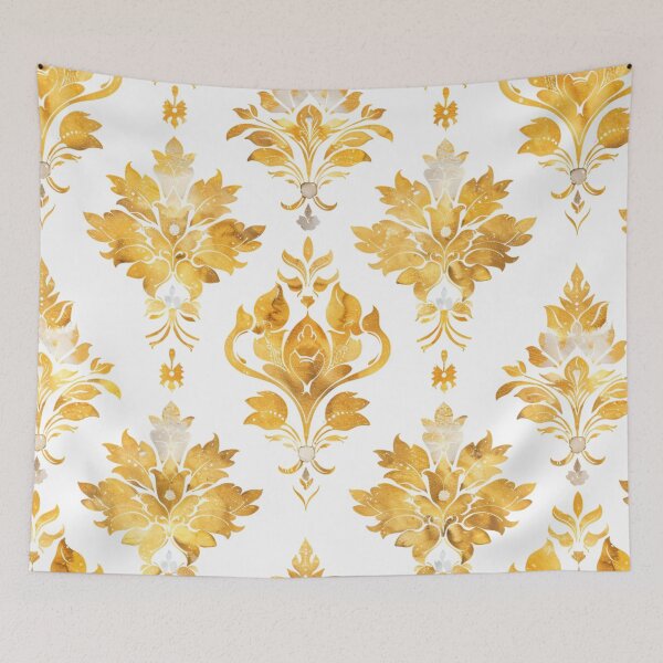 Item preview, CELESTIAL HARMONY Watercolor Damask designed and sold by Frenchifique.