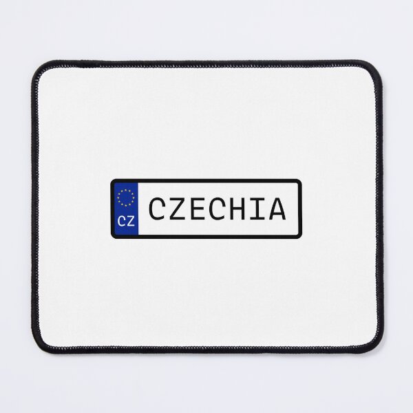 Item preview, Czechia EU Number Plate designed and sold by PatchMerch.