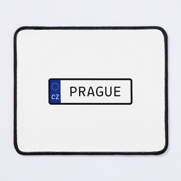 Item preview, Prague Czechia EU Number Plate designed and sold by PatchMerch.
