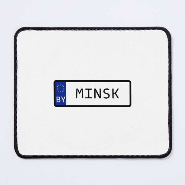 Item preview, Minsk Belarus EU Number Plate designed and sold by PatchMerch.
