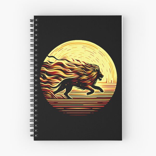 Item preview, Scratchboard Ink Fire Lion, Ai Generated Art  designed and sold by ACC .