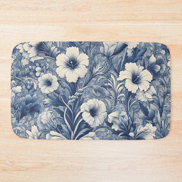 Item preview, Blue and white flowers, pattern designed and sold by Ilikeiwantilove.