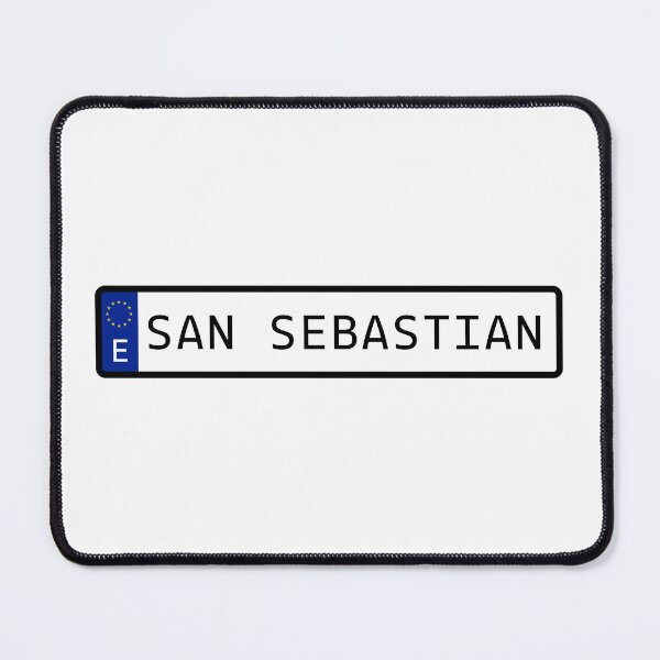 Item preview, San Sebastian Spain EU Number Plate designed and sold by PatchMerch.