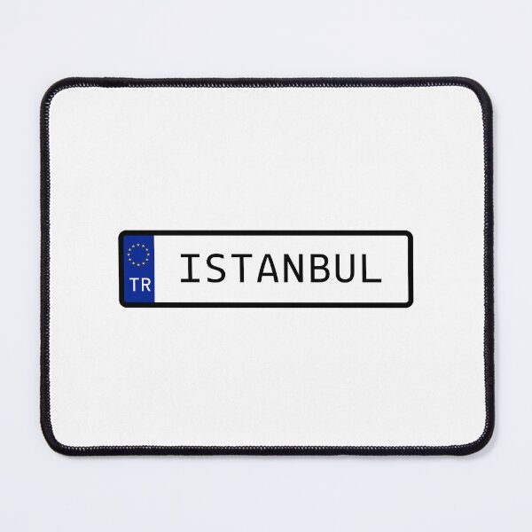 Item preview, Istanbul Turkey EU Number Plate designed and sold by PatchMerch.